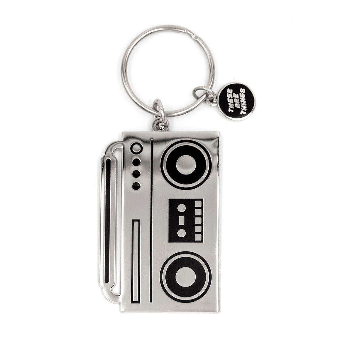 Boombox Enamel Keychain Etsy