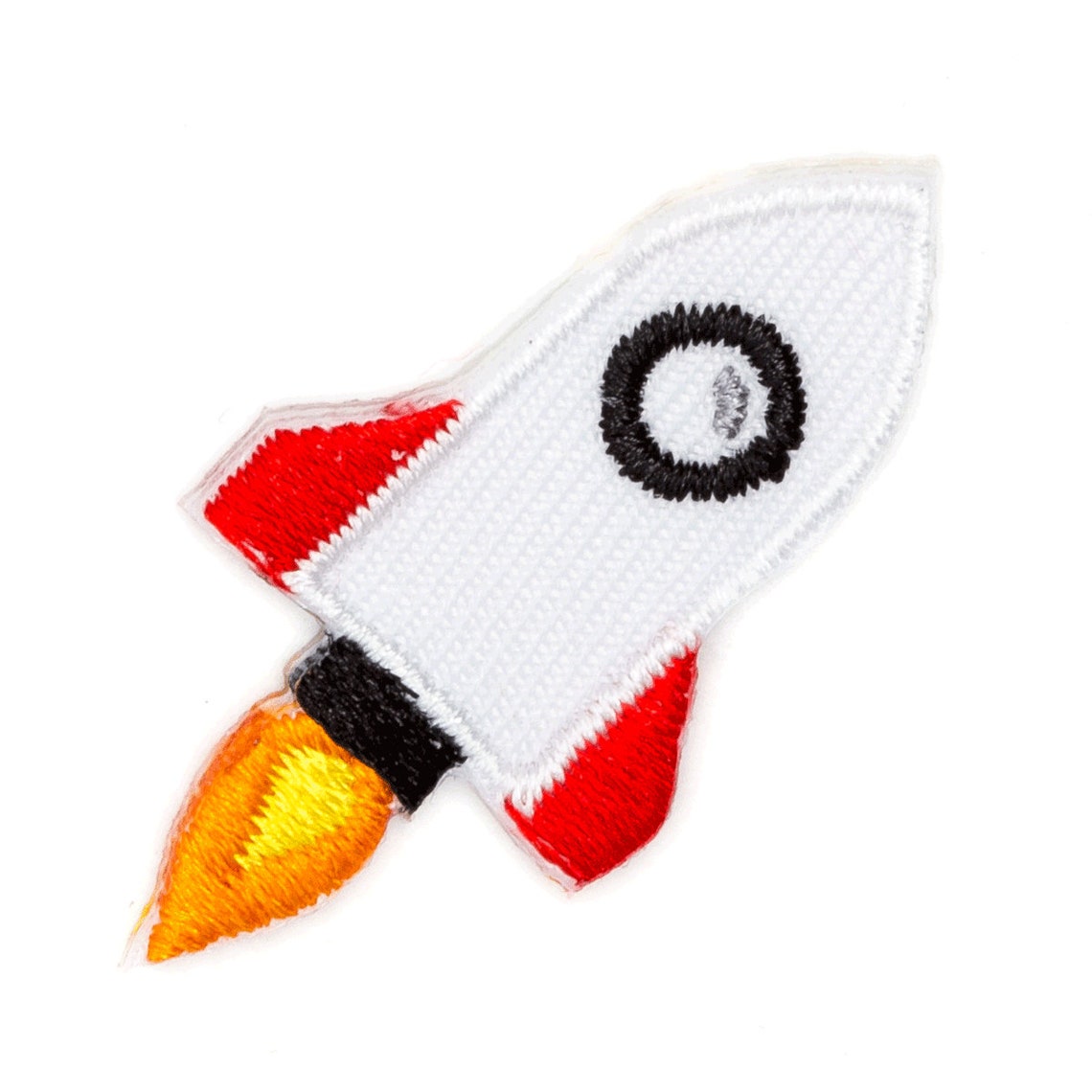 Rocketship Embroidered Mini Sticker Patch - Etsy