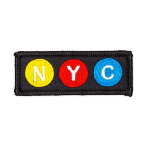 NYC Subway Iron-On Embroidered Patch