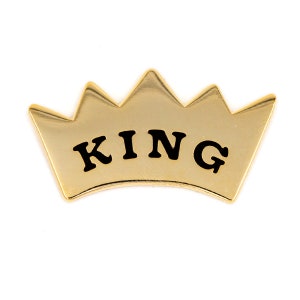 King Enamel Pin