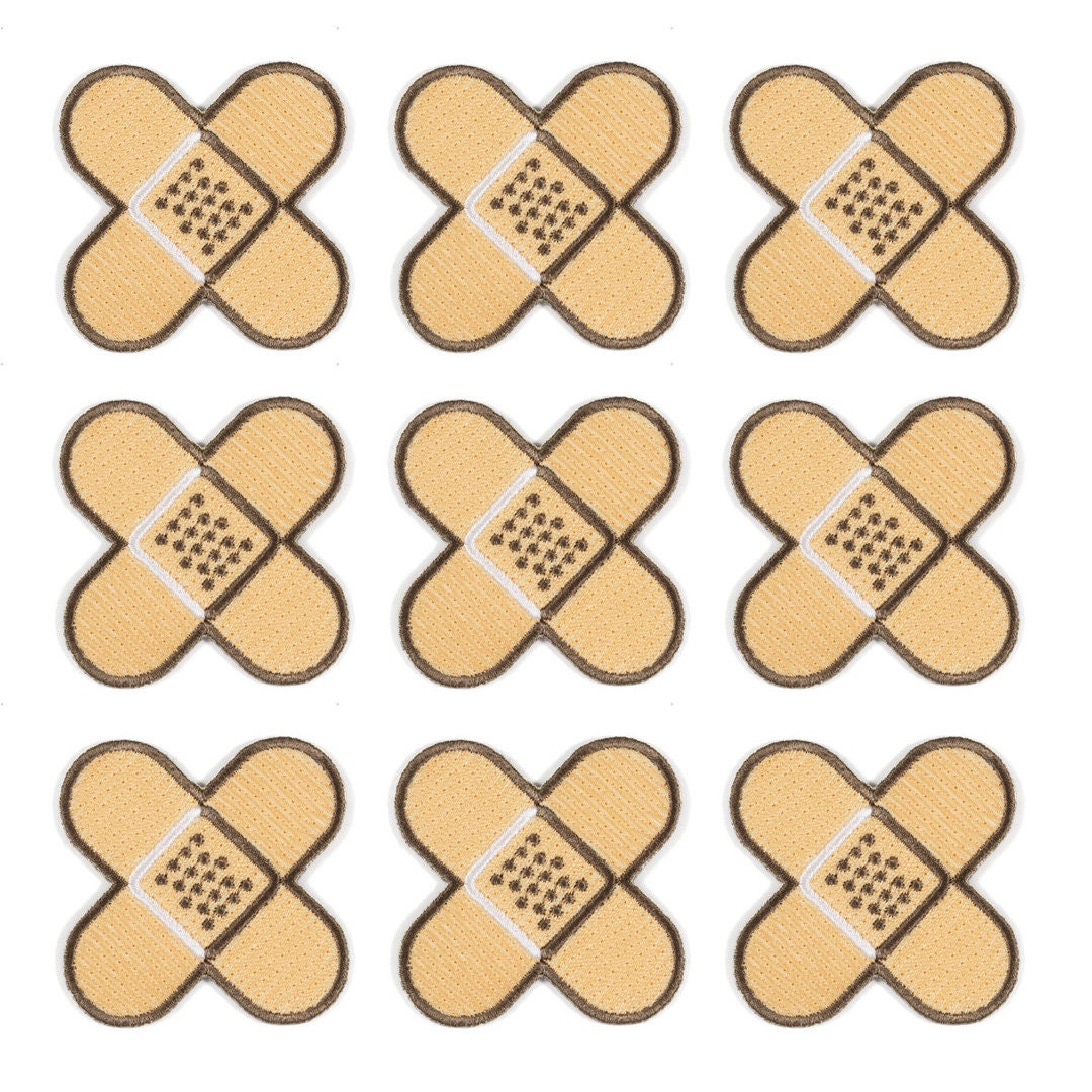 Bandage Band-aid Embroidered Iron-on Patch - Etsy