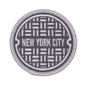 NYC Sewer Embroidered Iron-On Patch