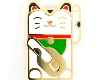 Lucky Cat Enamel Pin