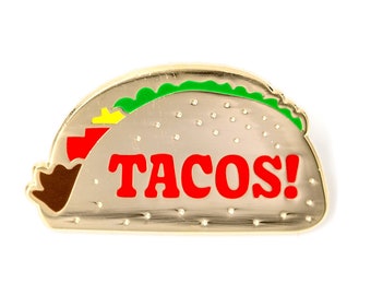 Tacos Enamel Pin