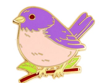 Pastel Sparrow Enamel Pin