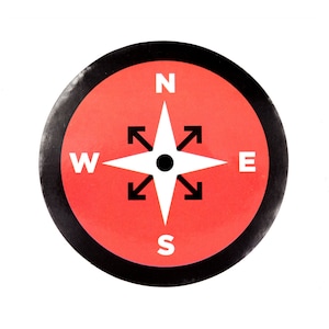 Compass Vinyl Sticker