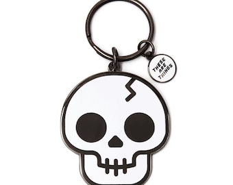 Skull Enamel Keychain