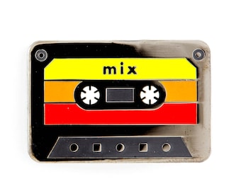 Mix Tape Cassette Enamel Pin