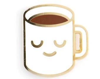 Coffee Mug Enamel Pin