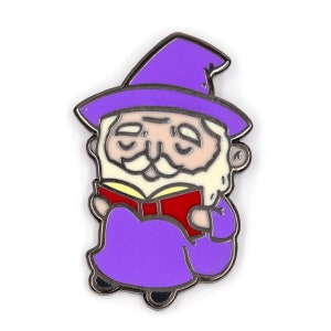 Reading Wizard Enamel Pin
