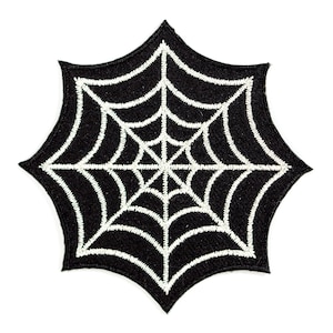 Spider Web Iron-On Embroidered Patch