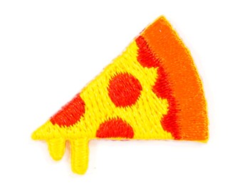 Pizza Embroidered Mini Sticker Patch