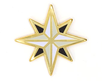 Compass Rose Enamel Pin