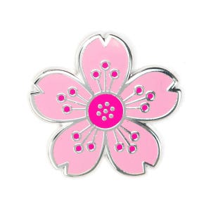 Cherry Blossom Flower Enamel Pin