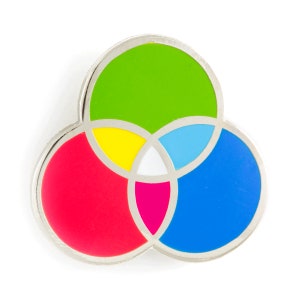 RGB Artist Color Wheel Enamel Pin