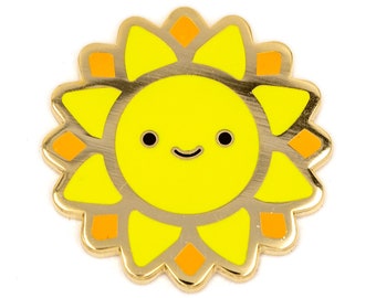 Happy Sun Enamel Pin