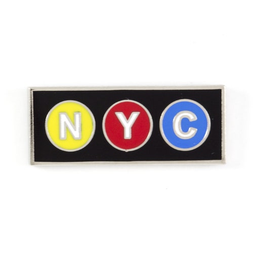 NYC Subway Enamel Pin Etsy