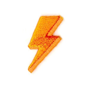 May include: Orange embroidered lightning bolt patch.