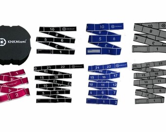 Kreisförmiges Yoga-Block- & Widerstandsbänder-Set - 7 Stretchbänder