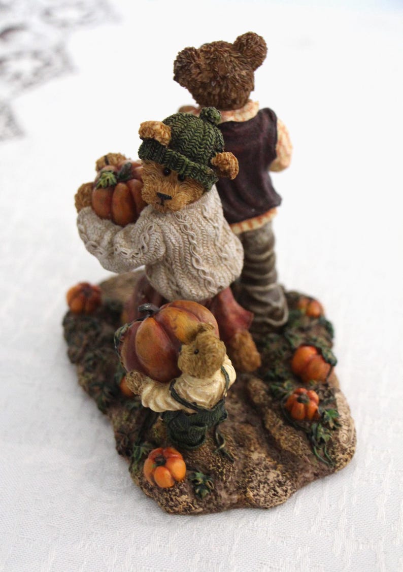 Boyds Bears Bearstone Figurine, Jim Jody and Nicole, Biggest Ambitions