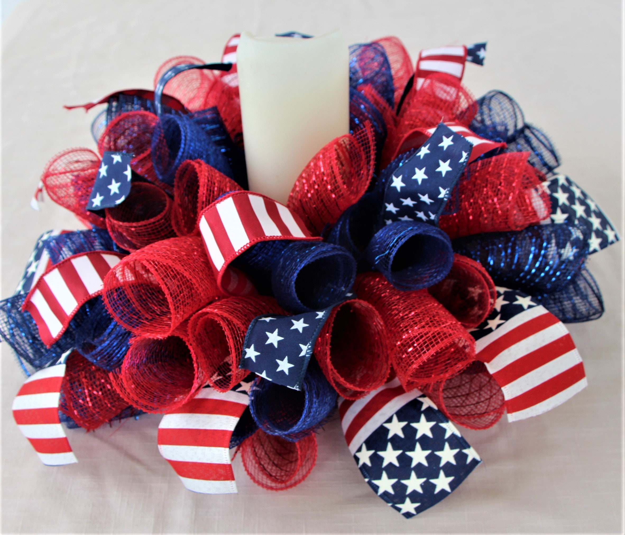 🇺🇸 FUN & EASY DIY Patriotic Ribbon Cross Decor, Gallery posted by Summer  Hammons