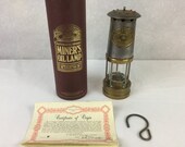 E. Thomas and Williams Ltd Brass Stainless Steel Miners Oil Lamp vintage