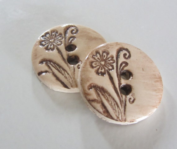 Country Chic Buttons Set of 2 | Etsy