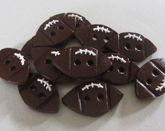 Football Buttons ~ Set of 4