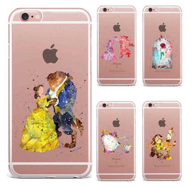 coque iphone 6 belle et la bete rose