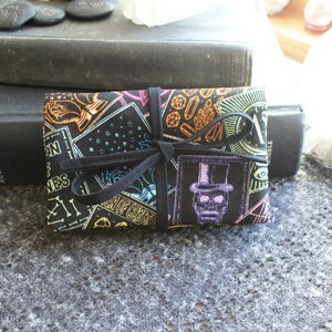 SMALL - Lenormand Tarot Orakel Spielkarten Deck Wickeltasche - Tarot Karten in Regenbogenknochen Sterne Kristalle - MusterTasche