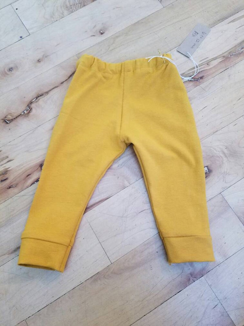Mustard yellow baby leggings handmade leggings mustard knit Etsy