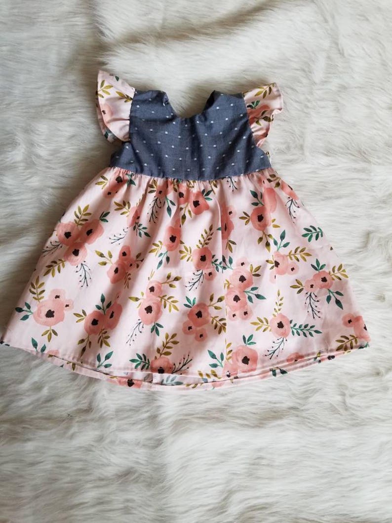 blush pink baby dress