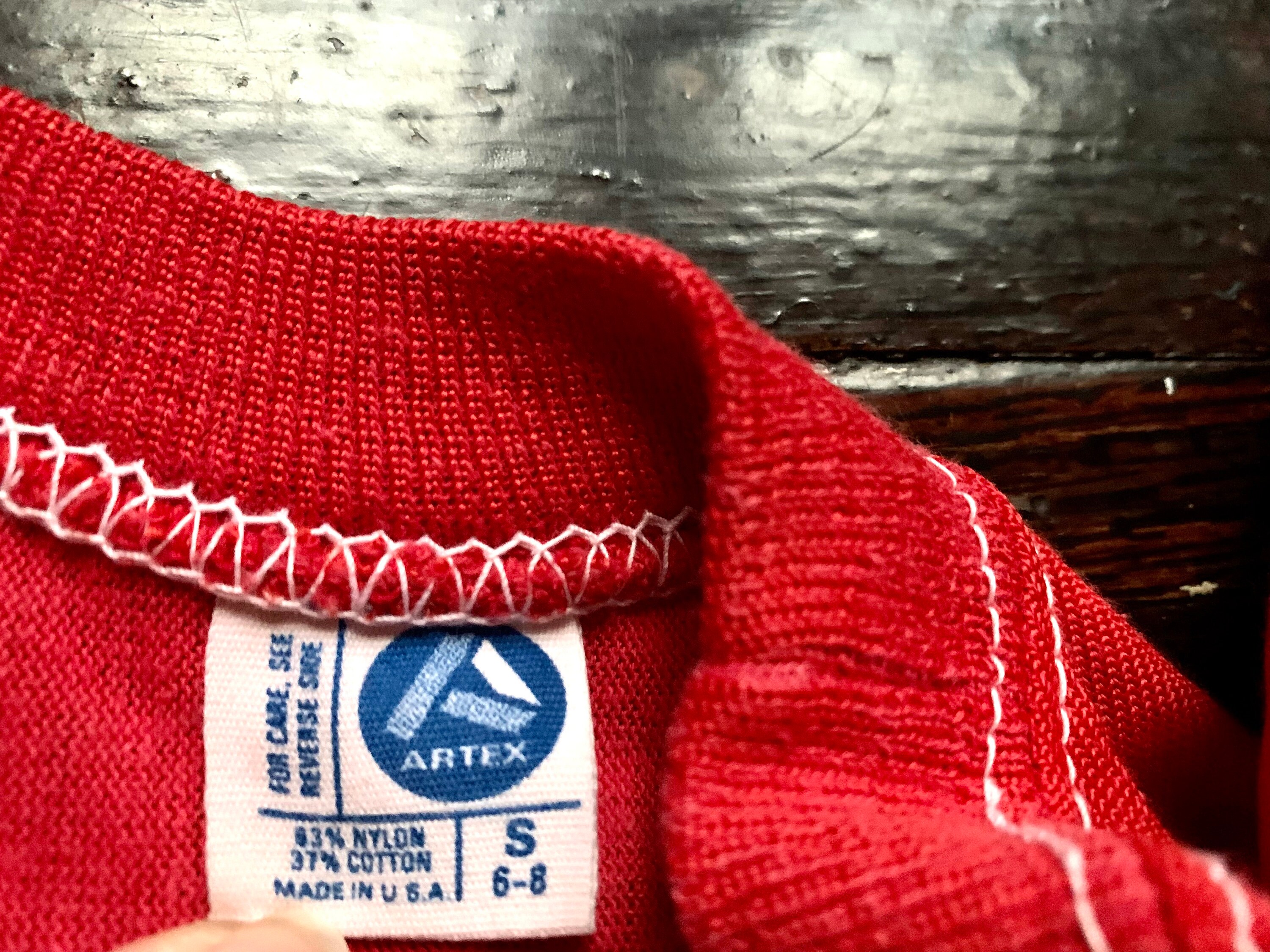 Vintage 90s Red Artex Football Jersey MANC Pioneers Kids Sport - Etsy