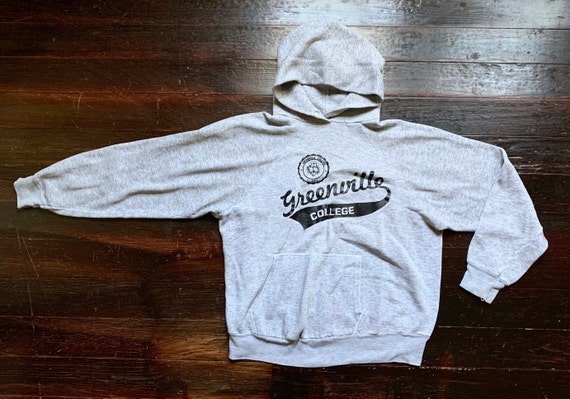 1970s college hooded sweatshirt - Gem