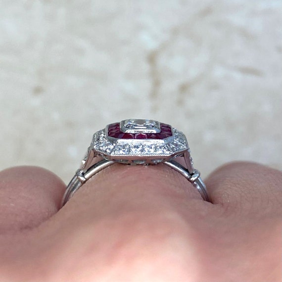 Sale - 0.50ct Asscher Cut Diamond Engagement Ring… - image 6