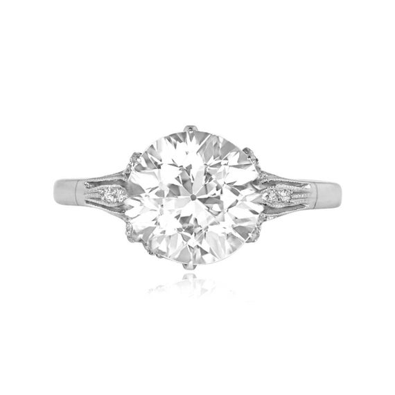 2.88ct Edwardian Style Old European Diamond Ring.… - image 2