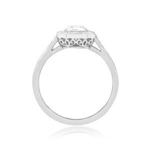0.80ct GIA-Certified Emerald Cut Diamond Ring. Platinum Ring. image 3