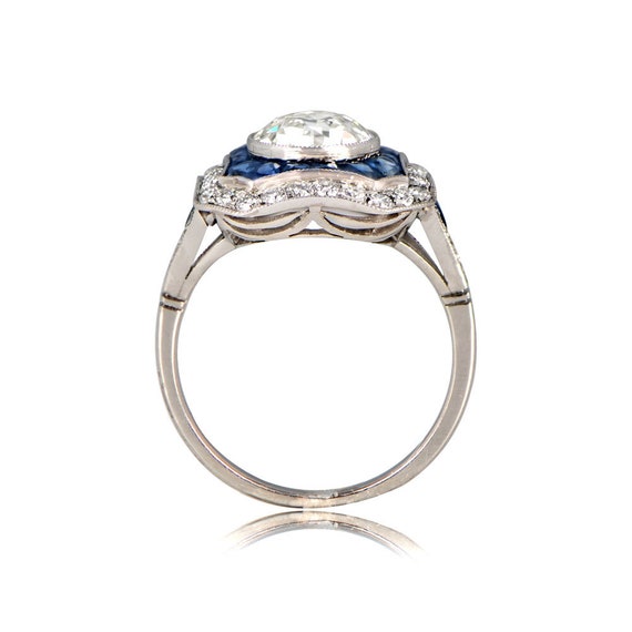 1.58ct Old European Diamond Ring with Double Halo… - image 3