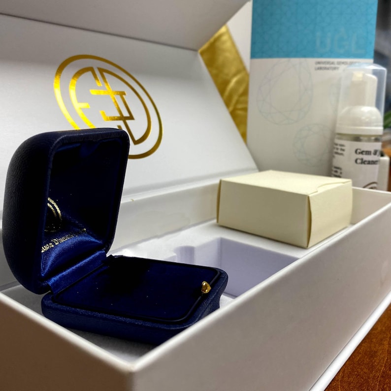 Diamond Ring Box with Jewelry Cleaner from Estate Diamodn Jewelry