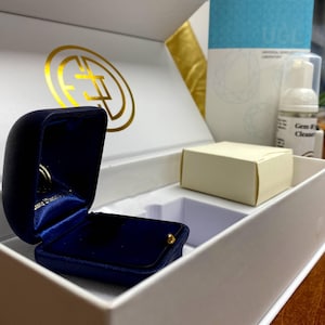 Diamond Ring box with jewelry cleaner from Estate Diamond Jewelry