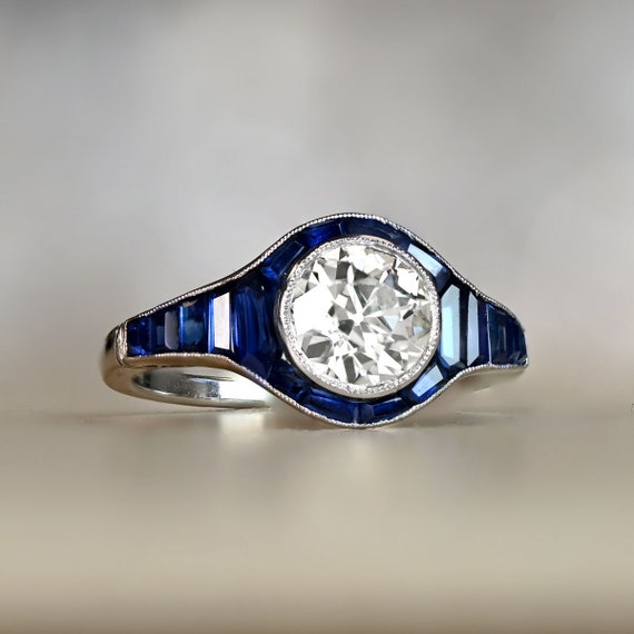 Old european cut sapphire clearance