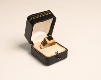 1938年 10K Gold & Sterling 9号オニキス装飾 アールデコ 1938年 10K Gold & Sterling 9号オニキス装飾 アールデコ 【公式通販】