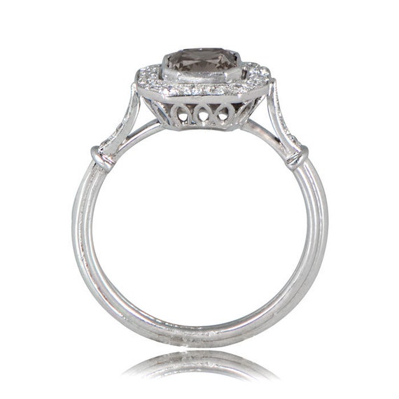 Champagne Diamond Engagement Ring - Champagne 1.1… - image 3