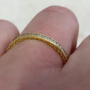 Channel Set Diamond Wedding Band