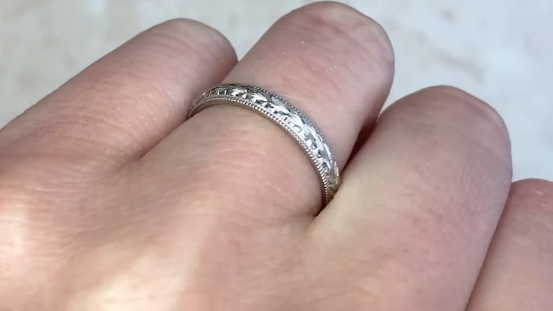 Estate Platinum Wedding Band