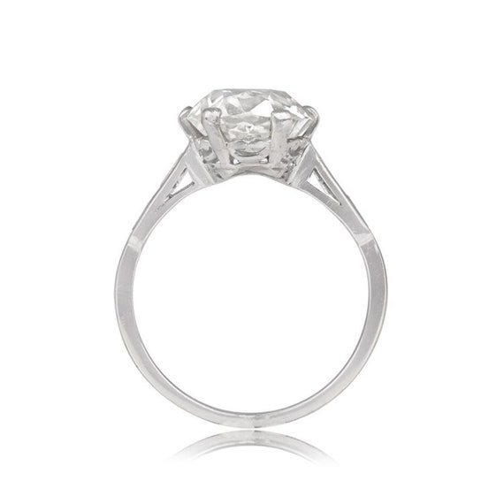 Antique Art Deco 3.90ct Old Mine Cut Diamond Ring… - image 4