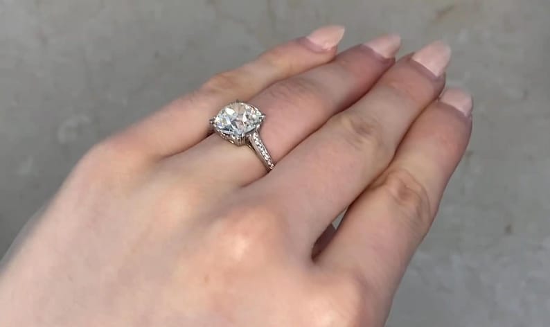 Old European Cut Diamond Ring