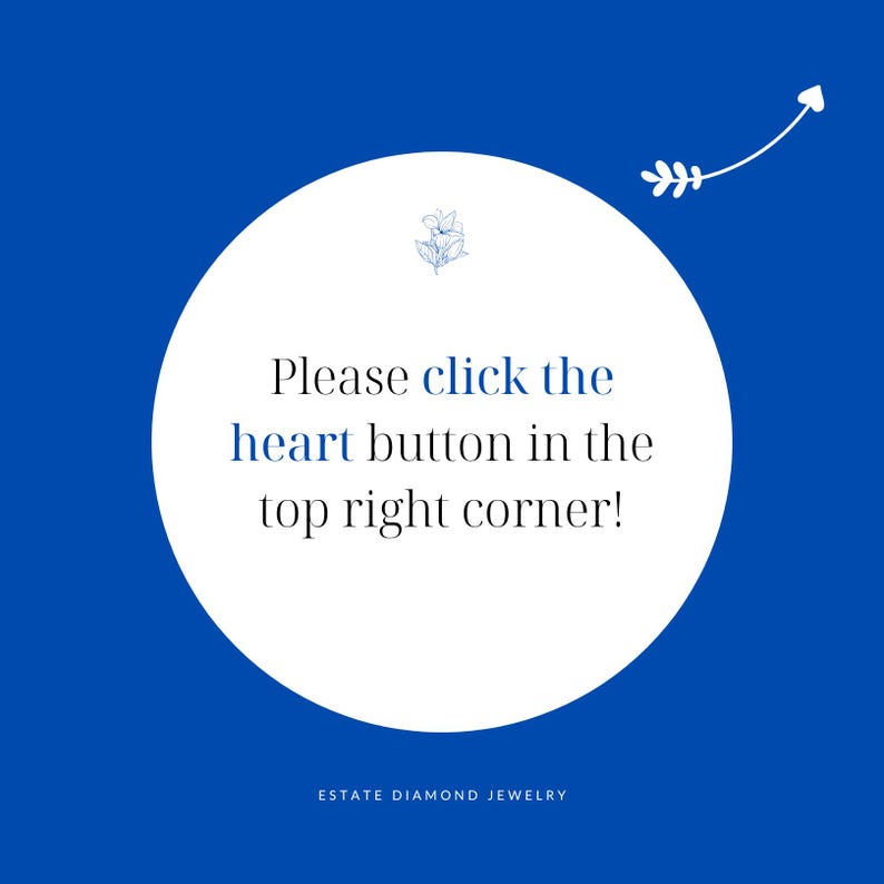 Favorite Button Click for Vintage Jewelry Shop on Etsy