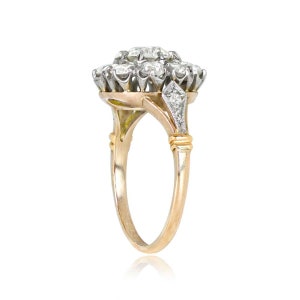 Sale 0.76ct Old European Cut Diamond Engagement Ring. Handcrafted in Platinum on 18K Yellow Gold Ring. image 3