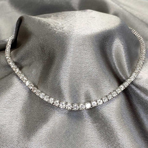 Vintage 8.50ct Round Brilliant Cut Diamond Neckla… - image 1